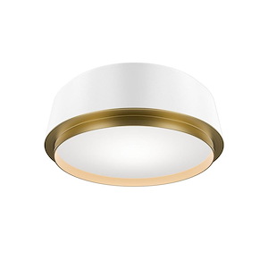 Salvo - 27W 1 4CCT LED Flush Mount-4 Inch Tall and 12 Inch Wide