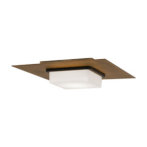 Double Decker - 22W 1 LED Flush Mount-3 Inches Tall and 14 Inches Wide