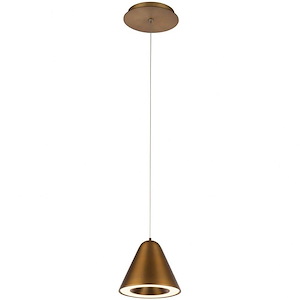 Kone - 6 Inch 11W 1 LED Pendant with Title 24 Compliant