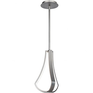 Artemis - 16W 1 LED Pendant In Contemporary Style-14 Inches Tall and 8 Inches Wide