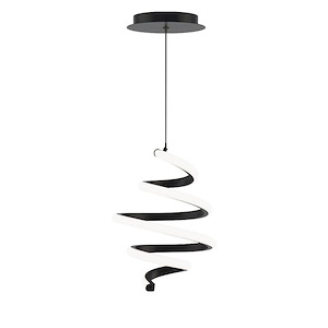 Whirl - 21W 1 LED Pendant-8.13 Inches Tall and 8.25 Inches Wide