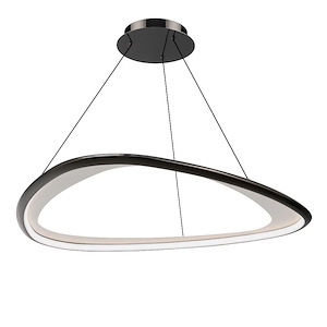 Oyster - 38W 1 LED Pendant-0.75 Inches Tall and 33 Inches Wide