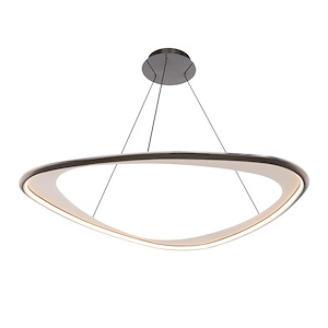 Oyster - 57W 1 4CCT LED Pendant-0.75 Inch Tall and 42 Inch Wide