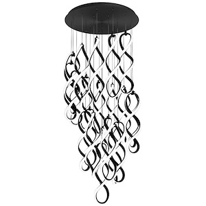 Interlace - 450W 21 LED 4-CCT Pendant-20.5 Inches Tall and 26 Inches Wide