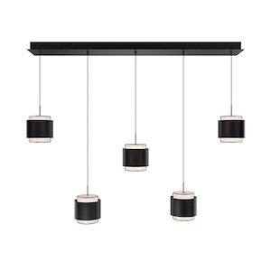 Banded - 50W 5 4CCT LED Pendant-5 Inch Tall and 41.5 Inch Length