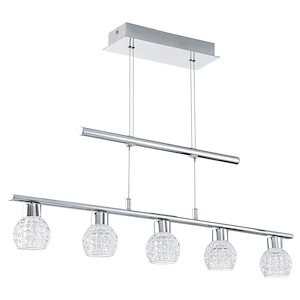 Hania - 110W 5 LED Pendant-3 Inches Tall and 32.87 Inches Wide