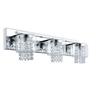 Kissling - 3 Light Bath Vanity In Contemporary Style-6.63 Inches Tall and 25.25 Inches Wide