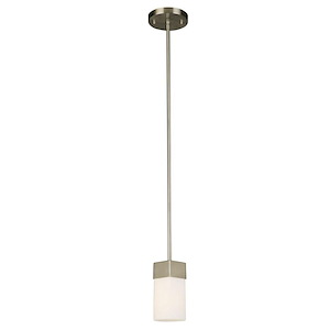 Ciara Springs - 1 Light Mini Pendant with Square Cylinder Shade - 692595