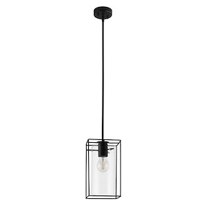 Loncino 1 - 1 Light Pendant In Contemporary Style-10.13 Inches Tall and 5.88 Inches Wide