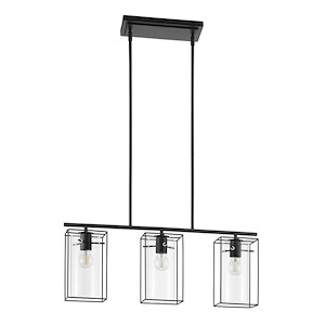 Loncino 1 - 3 Light Pendant In Contemporary Style-10.75 Inches Tall and 5.88 Inches Wide