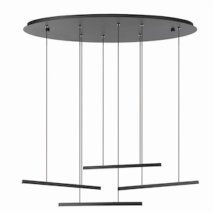 Lindoza - 132W 4 LED Pendant-72.05 Inches Tall and 10.25 Inches Wide