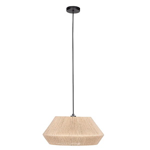 Alderney - 1 Light Convertible Pendant-9.45 Inches Tall and 19 Inches Wide - 1329788