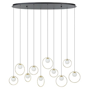 Portocolom - 300W 10 LED LInear Pendant-93.07 Inches Tall and 10.25 Inches Wide