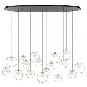 Portocolom - 867W 17 LED LInear Pendant-93.07 Inches Tall and 10.25 Inches Wide - 1329814