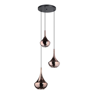 Almoster - 3 Light Pendant-15.55 Inch Tall and 20.47 Inch Wide - 1418300