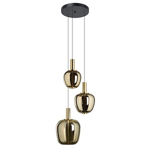 Fruitera - 18W 3 LED Pendant-17.4 Inch Tall and 19.69 Inch Wide - 1418304