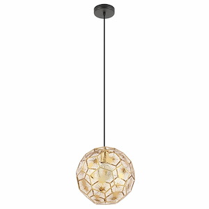 Skoura - 1 Light Pendant-15.45 Inches Tall and 11.8 Inches Wide