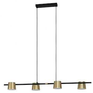Altamira - 80W 4 Led Pendant In Transitional Style 77.32 Inches Tall And 8.3 Inches Wide