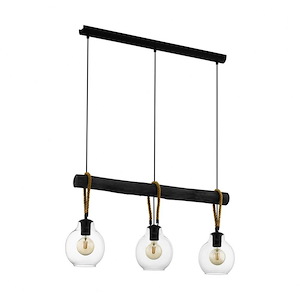 Roding - 3 Light Pendant In Transitional Style 81 Inches Tall And 7 Inches Wide - 1100655