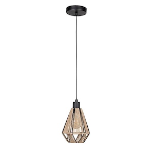 Adwickle - 1 Light MIni Pendant In Contemporary Style-7.87 Inches Tall and 6.7 Inches Wide