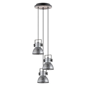 Barnstaple - 3 Light Pendant In Industrial Style-8.75 Inches Tall and 13.63 Inches Wide - 1262316