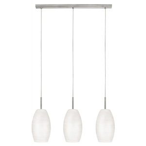 Batista 1 - 3 Light Pendant In Transitional Style-7.88 Inches Tall and 4.75 Inches Wide