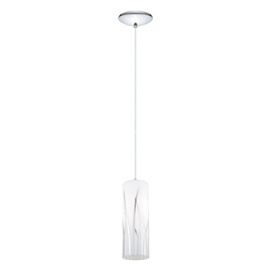 Rivato - 1 Light Pendant In Contemporary Style-10.25 Inches Tall and 5 Inches Wide