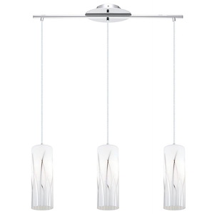 Rivato - 3 Light Pendant In Contemporary Style-10.25 Inches Tall and 6.25 Inches Wide