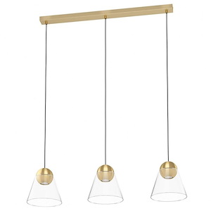 Cerasella - 90W 3 Led Pendant In Transitional Style 81.65 Inches Tall And 4.33 Inches Wide