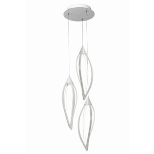 Meridian - 15 Inch 38.9W 216 Led Cluster Pendant