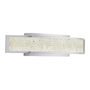 Crushed Ice - 24.25 Inch 2 Led Linear Bath Vanity