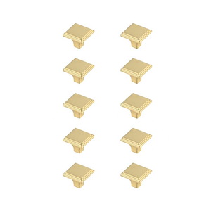 Wilow - Square Knob (Pack of 10)-1 Inches Tall and 1 Inches Wide