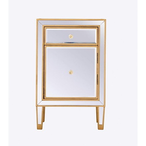 Reflexion - 1 Drawer End Table In Modern Style-29 Inches Tall and 13 Inches Wide - 688726