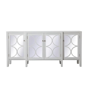 Modern - Mirrored Credenza-34 Inches Tall and 16 Inches Wide