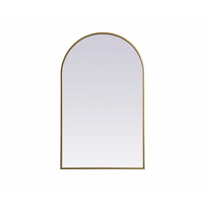 Ayra - Metal Frame Arch Mirror In Modern Style-36 Inches Tall and 22 Inches Wide - 1292398