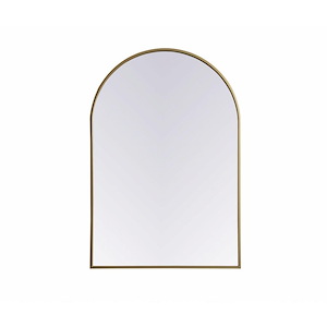 Ayra - Metal Frame Arch Mirror In Modern Style-40 Inches Tall and 27 Inches Wide - 1292404