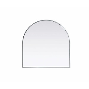 Ayra - Metal Frame Arch Mirror In Modern Style-30 Inches Tall and 30 Inches Wide - 1292406