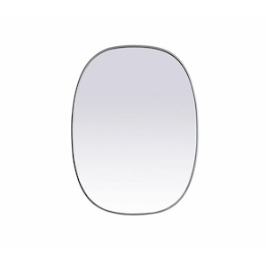 Brynn - Metal Frame Oval Mirror In Modern Style-40 Inches Tall and 30 Inches Wide