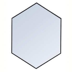 Decker - Hexagon Mirror In Contemporary Style-40 Inches Tall and 1 Inches Wide