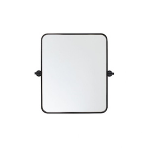 Everly - Soft Corner Pivot Mirror-24 Inches Tall and 20 Inches Wide - 1337623