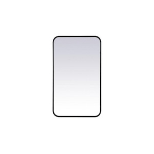 Evermore - Soft Corner Rectangular Mirror In Modern Style-30 Inches Tall and 1 Inches Wide - 1302042
