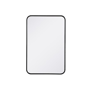 Evermore - Soft Corner Rectangular Mirror In Modern Style-30 Inches Tall and 1 Inches Wide