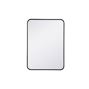 Evermore - Soft Corner Rectangular Mirror In Modern Style-30 Inches Tall and 1 Inches Wide - 1302047