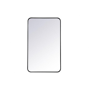 Evermore - Soft Corner Rectangular Mirror In Modern Style-36 Inches Tall and 1 Inches Wide - 1302048