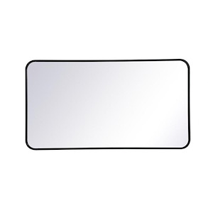 Evermore - Soft Corner Rectangular Mirror In Modern Style-40 Inches Tall and 1 Inches Wide