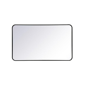 Evermore - Soft Corner Rectangular Mirror In Modern Style-40 Inches Tall and 1 Inches Wide - 1302052