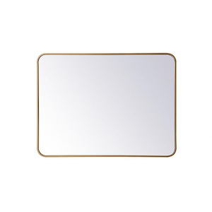 Evermore - Soft Corner Rectangular Mirror In Modern Style-36 Inches Tall and 1 Inches Wide - 1302053