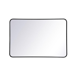 Evermore - Soft Corner Rectangular Mirror In Modern Style-40 Inches Tall and 1 Inches Wide - 1302054