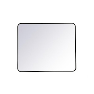 Evermore - Soft Corner Rectangular Mirror In Modern Style-36 Inches Tall and 1 Inches Wide - 1302056