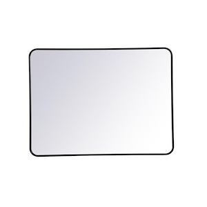 Evermore - Soft Corner Rectangular Mirror In Modern Style-40 Inches Tall and 1 Inches Wide